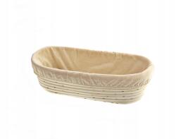  Rattan kosár tészta kelesztéshez 32x17x8 cm rattan kosár kenyérhez Len (5901497717646)
