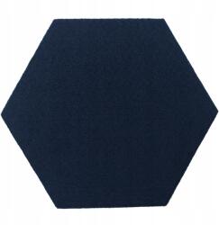 Filc-parafa hexagon 15x17 cm sötétkék Dekorációs panel (F001)