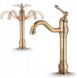 Ari Fürdőszobai Csaptelep Álló Pultra Szerelhető Magas Mosdó Retro Csaptelep Arany Ari (Bateria Umywalkowa Retro 07)