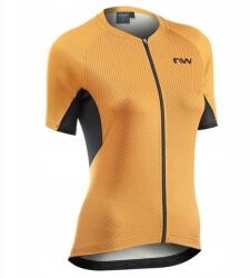 Northwave Női kerékpáros mez Northwave Force Evo Jersey Short Sleeve ochre M (Northwave)