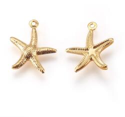 e-kreatywni Tengeri csillag, arany medál, sebészeti acél 17mm (01126)
