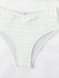 Shein CC43309 Shein Texturált Bikinialsó Fehér (27) M