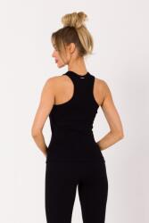 MOE Divatos Női Blúz Felső Meleg Sima Pamut Fekete 38 M