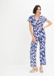 Bonprix 34-ES Hosszú Kapucnis Overál, kék, nyakkivágással