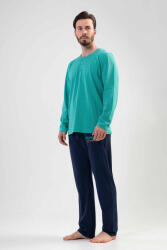 Férfi hosszú ujjú pizsama, hosszú nadrág 2030952278 Vienetta XXL zöld