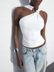 Shein LC11314 Shein Aszimmetrikus Fehér Blúz (25) S