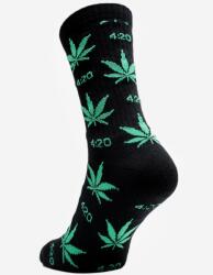  Hosszú Zokni Férfi Zokni 4: 20 Levelek Pamut Zokni Fekete Uni (Skarpety skiety)