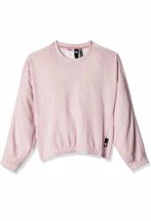 Adidas Lány pulóver Adidas Lounge Crew melegítő rózsaszín pamut méret 164 cm (H57214)