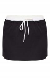 Prettylittlething Fekete Klasszikus Melegítő Mini Szoknya Dupla Övvel Prettylittlething 38