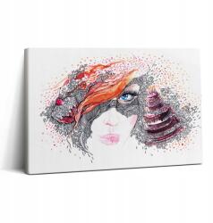 Wallfluent Vászonkép Étkezőbe Kortárs Absztrakt Nő Sütemény 30x20 cm (010030010150000074804)