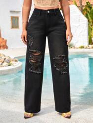 Shein Széles Egyenes Farmer Nadrág, 28/32