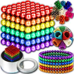  Mágneses golyók Neocube építőkockák 5mm Színes Szivárvány Mágnes Box 216db (1095)