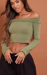 Prettylittlething Zöld Hosszú Ujjú Felső, Rövid Prettylittlething 34