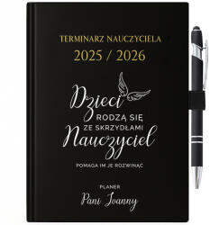 FunnyCase Naptár 25/26 Golyóstoll Ajándék Tanárnak Segít Kibontani A Szárnyakat (Terminarz Nauczyciela 2025/26)