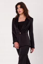 Makover Női Blézer Gombos Ágytakaró Fekete 44 XXL