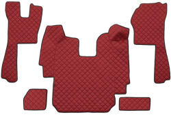  Bőr teljes padló borítás Scania R 2010 előtt aut. váltó (piros)