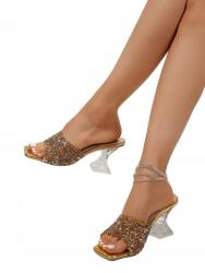 Shein Magassarkú Flip-flop Papucs Arany Strasszokkal 42__42 (sx2406148555579467)