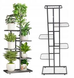 Nobo Kids Virágtartó állvány Fém Dekoráció Loft könyvespolc 7 Virág 105 cm (CH-248623)