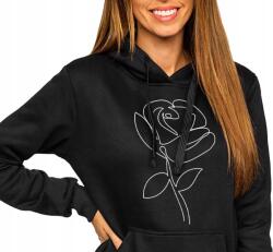 JHK Női Kapucnis Pulóver Rózsa Virág Ajándék XXL Y4