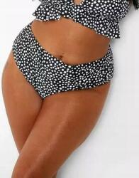 Boohoo Fekete Pöttyös Bikinialsó Magas Derekú Boohoo 48-AS
