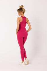 MOE Női Alkalmi Divatos Meleg Blúz Sima Pamut Felső Rózsaszín 42 XL