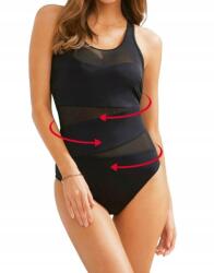 Bonprix Modellező Fürdőruha, Size 48, fekete, poliamid, elasztán (922284)