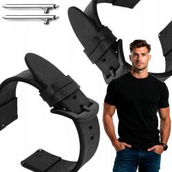 Polax Bőr óraszíj 24mm, Univerzális, XL méret (CHrArCzB24XLB)