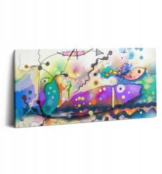 Wallfluent Vászonkép Stílusos Ajándék Étkezőbe Halak a tengerben 100x50 cm (010030010010000074683)