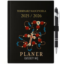 FunnyCase Szett Naptár/Pedagógusnaptár Golyóstoll Katekézis tervező *Név* (Terminarz Nauczyciela 2025/26)