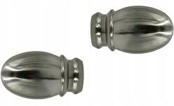 ESTAdeco Ovális Végződés szett 2db. Függönykarnis Ø 19 Nikiel