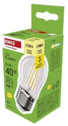 EMOS ZF6D22, LED izzó Filament Mini Globe / E27 / 3, 4 W (40 W) / 470 lm / Meleg fehér (ZF6D22) - vartaelembolt