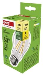 EMOS ZF5147, LED izzó Filament A60 / E27 / 3, 8 W (60 W) / 806 lm / meleg fehér (ZF5147)