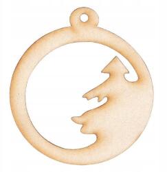 Loveart Fa gömb dekoráció rétegelt lemezből Loveart 6 cm Dekoráció Decoupage (LOV-Sklejka)