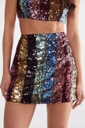 Nasty Gal Többszínű Miniszoknya Illeszkedő Rövid Magas Derekú Nastygal 38