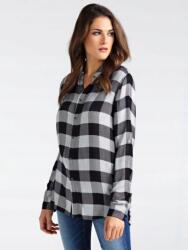 GUESS kockás pólóing, patentos, XS, viszkóz, strasszkövek (380342)