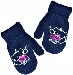 Noviti Gyerek Kesztyű Zsinórral, Kettős Zsinóros, Macis, 10 CM