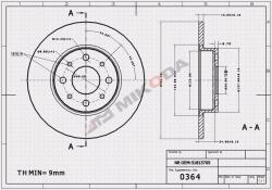 ATM Mikoda Tárcsa Ham. tyl Alfa Romeo 0364/ATM