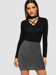 Shein Szoknya Szürke Elasztikus Basic 36 S 1EAC