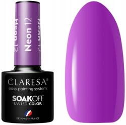 Claresa Hibrid lakk Neon 12 5G Claresa Ideális sűrűség Neon lila Ragyogás (WYU7892)