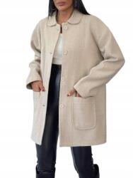 Shein Kabát Bézs Ing Zsebek Gombok 38 M__M