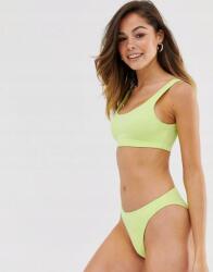 Monki Elasztikus Fürdőruha Zöld 36 S 1AAQ