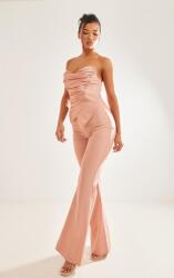 Prettylittlething Rózsaszín Ujjatlan Fodros Fűző Overál Prettylittlething 42