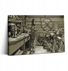 Wallfluent Fotó-Vászonkép Canvas Szoba Nyomtatott Régi Motorkerékpárok 30x20 cm (010030010150000075045)