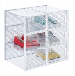 Relaxdays Átlátszó cipősdoboz rendszerező 6 db-os (10048039)