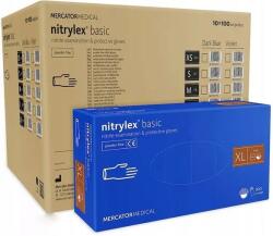 Mercator Medical Nitril Kesztyű Nitrillex Basic Dark Blue 10-XL 100 Db - 10 Csomag (RĘKAWICE BASIC DARK BLUE 10-XL 10 PACZEK)