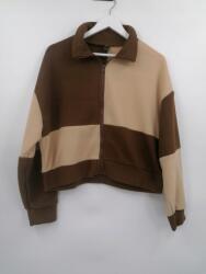 Shein Barna Cipzáras Női Pulóver