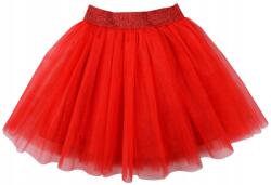 BREEZE Elegáns Tüll Szoknya Tutu Csillámos Gumi piros 110 H150F (quo)