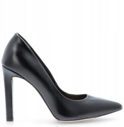 TYMOTEO Klasszikus bőr magassarkú cipő Tymoteo 594 Fekete 35 (TYMOTEO 594 CZARNY)