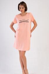 Vienetta Női rövid ujjú hálóing Plus Size 4100570000 3XL sárgabarack