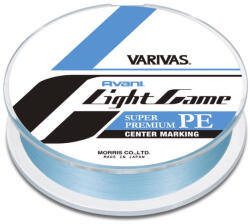 VARIVAS AVANI LIGHT GAME PREMIUM PE X4 150m #0.4 0.104mm 8.5lb Natural Blue
